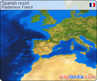 Spanish resort satellite map