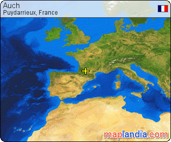 Auch satellite map