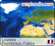 Lourdes satellite map