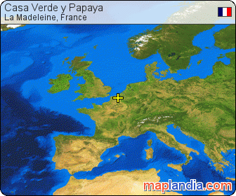 Casa Verde y Papaya satellite map