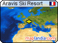 Aravis Ski Resort satellite map