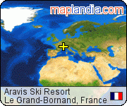Aravis Ski Resort satellite map
