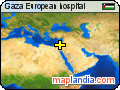 Gaza European hospital satellite map