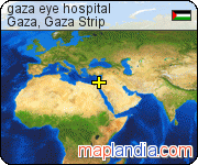 gaza eye hospital satellite map