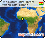 Obo Community Library satellite map