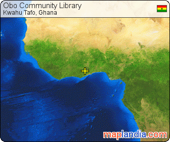 Obo Community Library satellite map