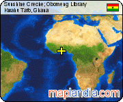 Sunshine Creche; Obomeng Library satellite map