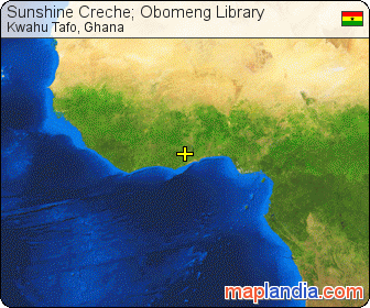 Sunshine Creche; Obomeng Library satellite map