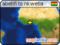 abetifi to nkwetia satellite map