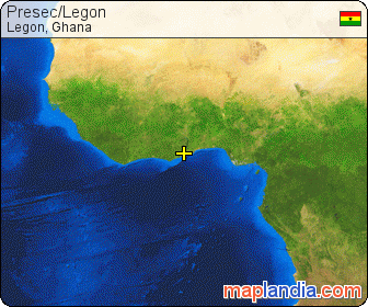 Presec/Legon satellite map