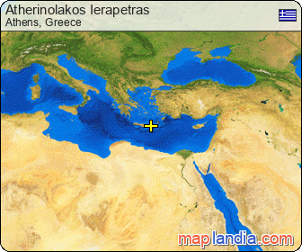 Atherinolakos Ierapetras satellite map