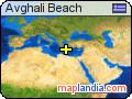 Avghali Beach satellite map