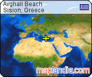 Avghali Beach satellite map