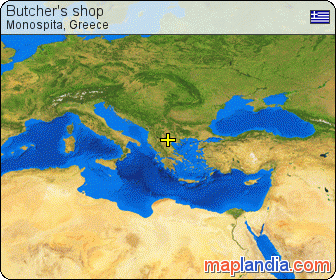 Butcher's shop satellite map