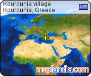Kourounia village satellite map