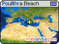 Poulithra Beach satellite map