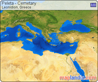 Peleta - Cemetary satellite map