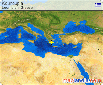 Kounoupia satellite map