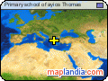 Primary school of ayios Thomas satellite map