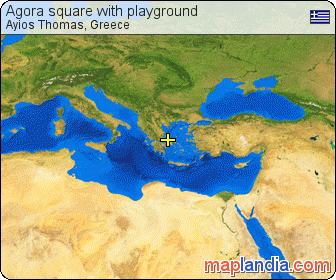 Agora square with playground satellite map