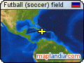 Futball (soccer) field satellite map