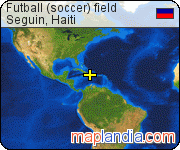 Futball (soccer) field satellite map