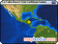 La Ceiba Beach Club Caribbean homes satellite map