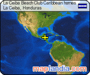 La Ceiba Beach Club Caribbean homes satellite map