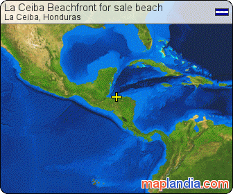 La Ceiba Beachfront for sale beach satellite map