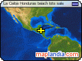 La Ceiba Honduras beach lots sale satellite map