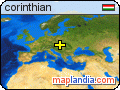 corinthian satellite map