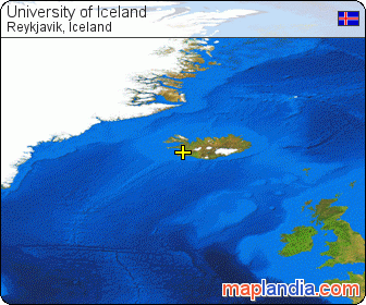 University of Iceland satellite map