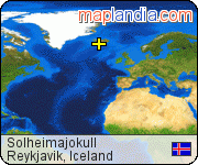 Sólheimajökull satellite map