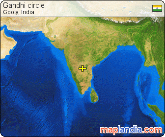Gandhi circle satellite map