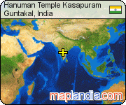 Hanuman Temple Kasapuram satellite map