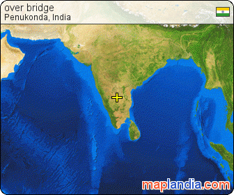 over bridge  satellite map