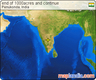end of 1000acres and continue satellite map