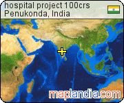 hospital project 100crs satellite map