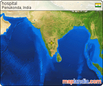 hospital  satellite map