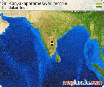 Sri Kanyakaparameswari temple satellite map