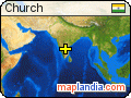 Church  satellite map