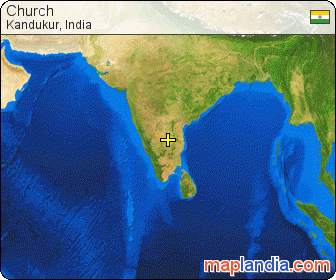 Church  satellite map