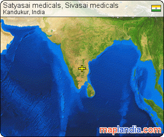 Satyasai medicals, Sivasai medicals satellite map
