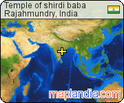 Temple of shirdi baba satellite map