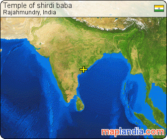 Temple of shirdi baba satellite map