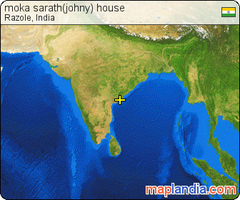 moka sarath(johny) house satellite map