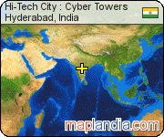 Hi-Tech City : Cyber Towers satellite map