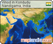 Vinod in Kondudu satellite map