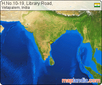 H.No.10-19, Library Road, satellite map