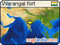 Warangal fort satellite map